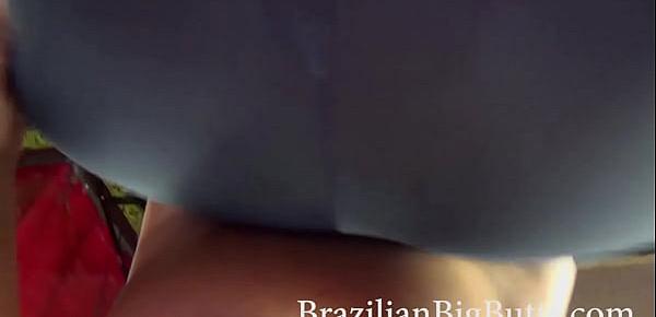  BrazilianBigButts.com ssbbw granny 60 years old with giant butt and short shorts